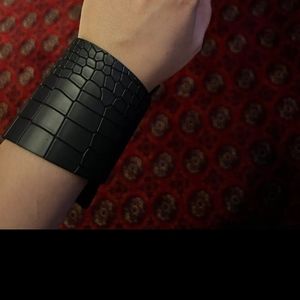 Leather ring and bracelet